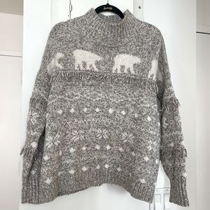 LOFT Bear Sweater